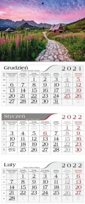 Kalendarz 2022 Trójdzielny Hala gąsienicowa CRUX