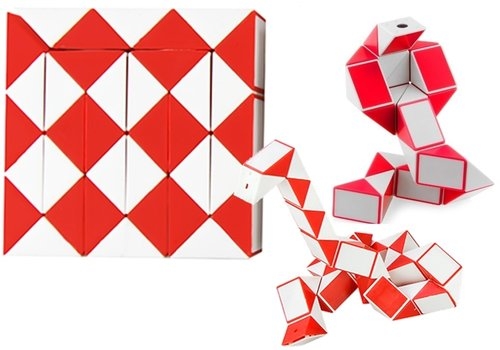 Układanka Logiczna Wąż Rubika Magia 62 cm Czerwony
