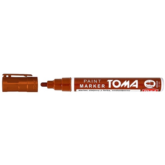 Marker olejny Toma 2,5 mm - brązowy (TO-44062)