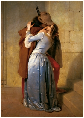 Ravensburger, Puzzle 1000: ART Collection - Hayez, Pocałunek (154050)