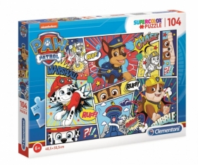 Clementoni, Puzzle SuperColor 104: Psi Patrol (27261)