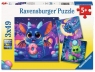 Ravensburger, Puzzle 3x49: Nocne stworki (12004261)Wiek: 5+
