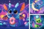 Ravensburger, Puzzle 3x49: Nocne stworki (12004261)