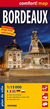 Bordeaux laminowany plan miasta 1:15 000 - <br />