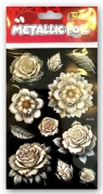 Naklejki foliowe Metalic Double Flowers PENMATE