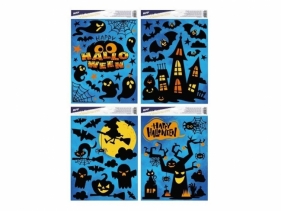 Naklejka na okno Halloween 30x42cm MIX