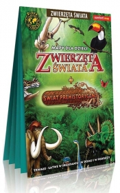 Mapy dla dzieci Zwierzęta świata + Świat prehistoryczny