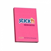 Notes samoprzylepny ciemnoróżowy neon 76x51mm