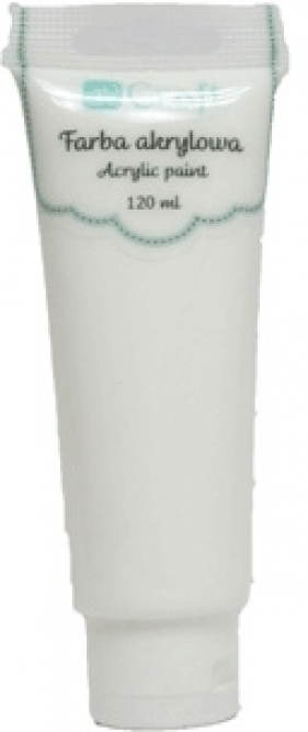 Farba akrylowa, 120 ml - titanium white (DPFA-050)