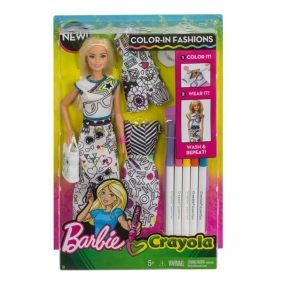 Barbie Crayola Kolorowa Moda (FPH90)