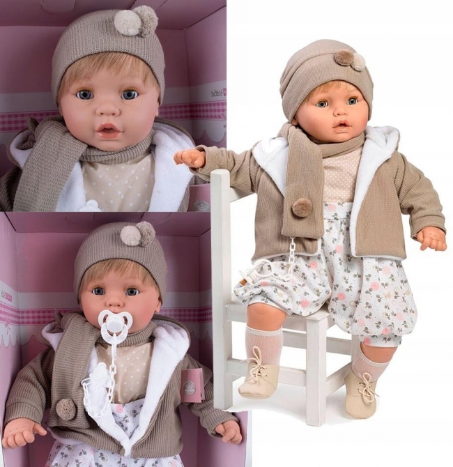 Lalka hiszpańska chłopczyk Dulzon w ubranku 62cm