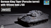 Plastikowy model do sklejania King Tiger w/ 105mm kWh L/68 Porsche Turret (07161)