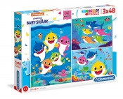 Puzzle SuperColor 3x48: Baby Shark (25261)