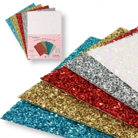 Tektura A4 gładka brokat 3D 5 kolorów