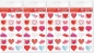 Serduszka 01 Naklejki 4 sztuki zgrzewka