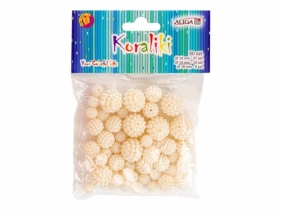 Koraliki plastikowe perłowe 50szt