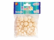 Koraliki plastikowe perłowe 50szt