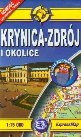 Krynica Zdrój i okolice mapa turystyczna 1:15 000