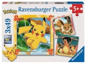 Ravensburger, Puzzle 3x49: Pokemon (12004062)