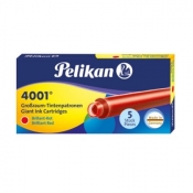Naboje długie Pelikan 4001 GTP/5, 5 szt. - czerwone (310623)