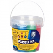 Plastelina Astra w wiaderku, 6 kolorów (303106001)