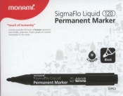 Marker permanentny Monami SigmaFlo 120 czarny 12 sztuk