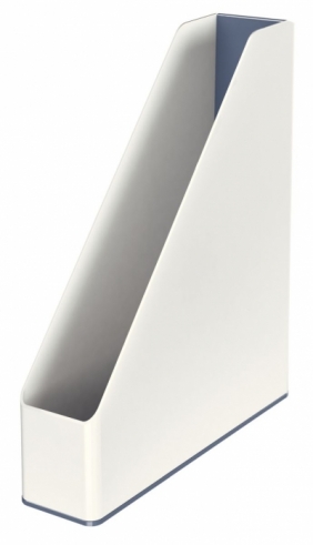 Pojemnik na dokumenty pionowy Leitz WOW DUAL - biały 73 mm x 318 mm x 272 mm (53621001)