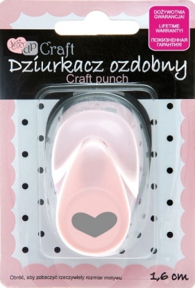 Dziurkacz ozdobny 1,6cm serce 6 (JCDZ-105B-S16)