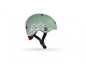 Scoot and Ride, Kask XXS-S dla dzieci Green Lines (96562)