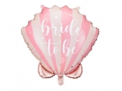 Balon foliowy Muszelka Bride to be 52x50cm