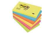 Bloczek samoprzylepny POST-IT (655-TFEN), 127x76mm, 6x100 kart., paleta energetyczna