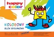 Blok rysunkowy Happy Color A4/15k - kolorowy (HA 3708 2030-09)
