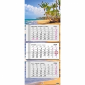 Kalendarz 2024 trójdzielny gł. płaska Dominikana