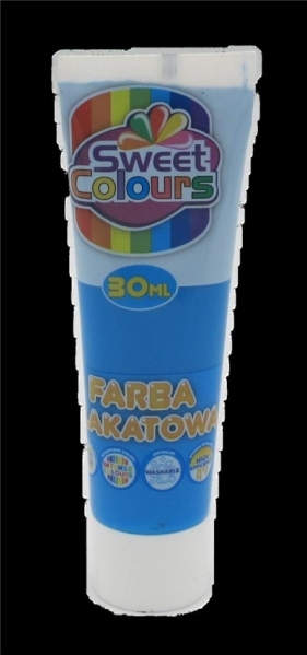 Farba plakatowa w tubie niebieska 30ml