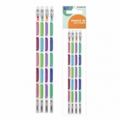 Ołówek z gumką HB Tabliczka Mnożenia 4szt