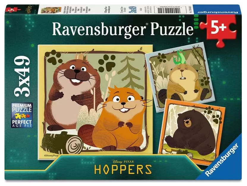 Ravensburger, Puzzle 3x49: Hopnięci (12004362)