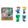  Minecraft figurki metalowe 6,5cm 4szt