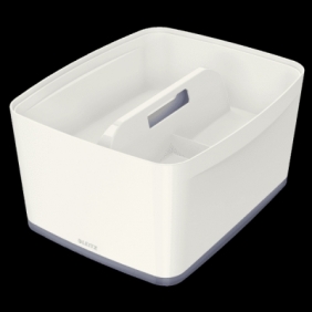 Przybornik na biurko Leitz my box organizer duży z uchwytem - biały (53220001)