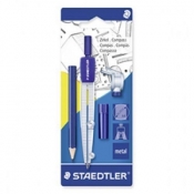 Cyrkiel szkolny+grafity+ołówek STAEDTLER (S 550 60 BK)