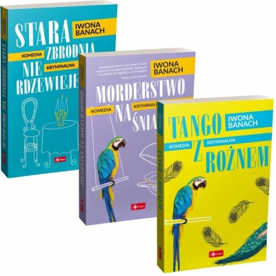 <img src='https://webimage.pl/pics/621/7/d978-83-8274-762-1.jpg' style='height:440px' /> Pakiet: Stara zbrodnia nie rdzewieje / Morderstwo na śniadanie / Tango z rożnem