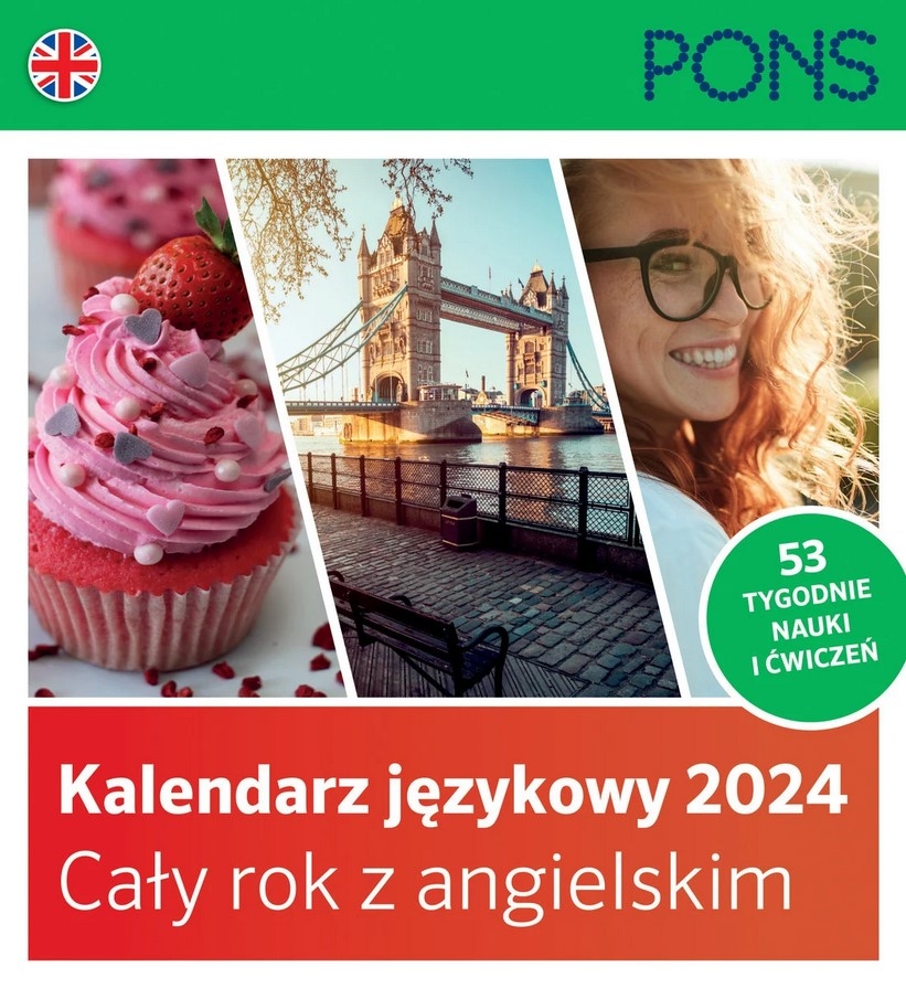 Kalendarz językowy 2024. PONS. Cały rok z angielskim