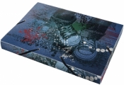 Teczka box na gumkę z nadrukiem A4 PP Old school0410-0065-37