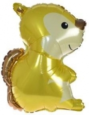 Balon foliowy leśne zwierzątka - wiewiórka 60cm