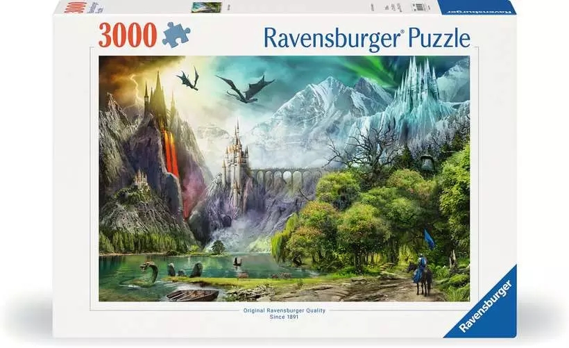 <img src='https://webimage.pl/pics/622/4/d4005556164622-3.png' style='height:440px' /> Ravensburger, Puzzle 3000: Panowanie smoków (16462)