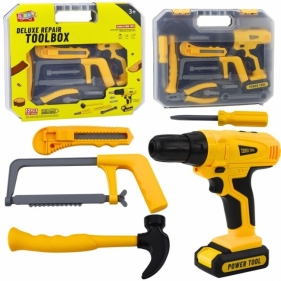 Wiertarko-wkrętarka w walizce światło dźwięk