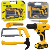 Wiertarko-wkrętarka w walizce światło dźwięk