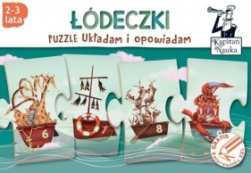 Kapitan Nauka. Puzzle 10: Układam i opowiadam - Łódeczki - Wyrt Paulina