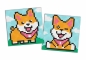 Diamentowa mozaika Kids magnes - Zabawne psy 9x9cm