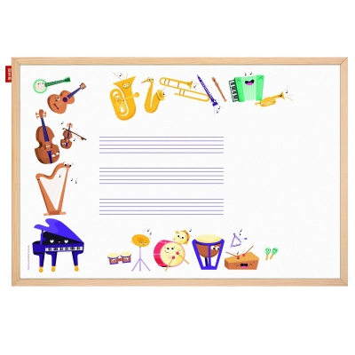 <img src='https://webimage.pl/pics/623/0/d5903273080623.jpg' style='height:440px' /> Tablica edukacyjna MEMOBE Music adventure! 60x40 cm