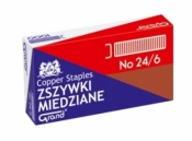 Zszywki miedziane 24/6 opakowanie zbiorcze 10 x 1000szt. GRAND